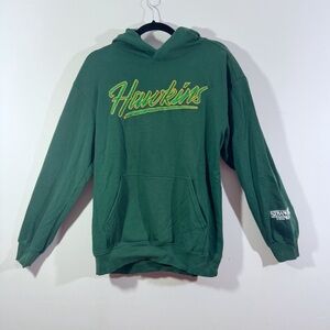 H&M Stranger Things Hawkins Hoodie Green Graphic Pullover Small
